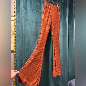 Lightweight Copper Textured Bell Bottoms US Size 6